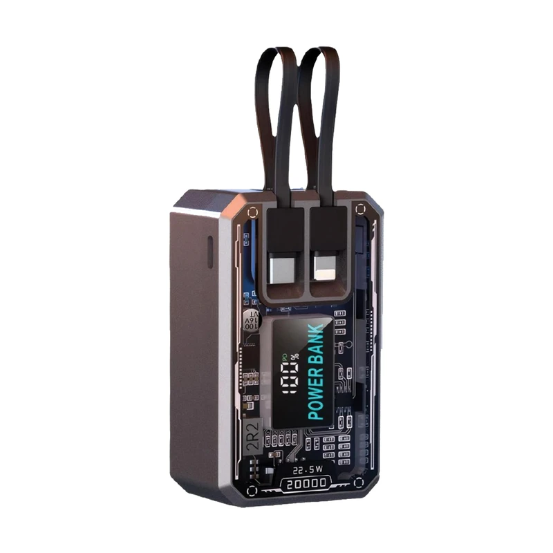 پاوربانک کلومن مدل K-P5 DISPLAY DIGITAL ظرفیت 20000 میلی‌آمپر ساعت