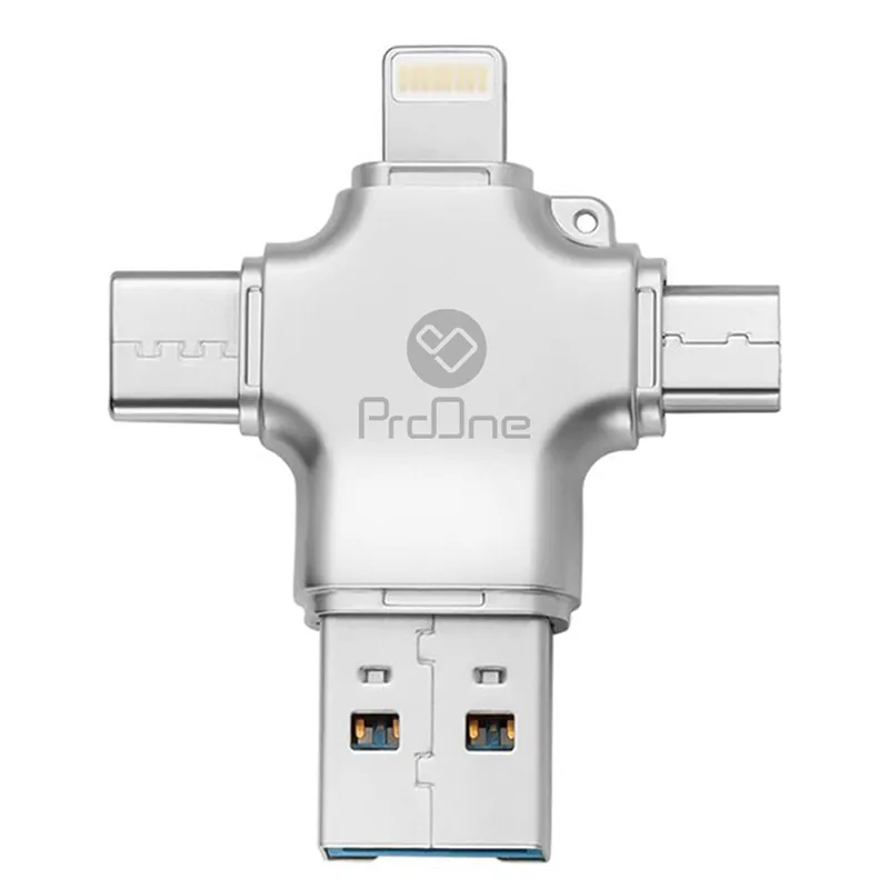 مبدل Lightning به USB-C، USB و Micro-USB پرووان مدل PCO04